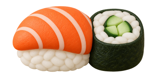 Two-piece sushi